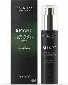 Madara Anti-age vlažilni fluid za utrujeno kožo Smart (Anti-fatigue Urban Moisture Fluid) 50 ml