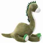vidaXL Plišasta igrača dinozaver brontozaver zelen