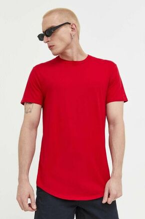 Bombažna kratka majica Hollister Co. rdeča barva - rdeča. Kratka majica iz kolekcije Hollister Co.