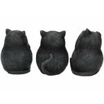 NEMESIS NOW three wise fat cats 8.5cm figurice