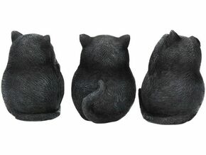 NEMESIS NOW three wise fat cats 8.5cm figurice