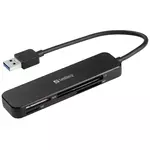 Čitalec kartic Sandberg - žepni bralnik kartic USB 3.0 (USB-A 3.0, SD/SDHC/SDXC/MS/MMC/T-Flash/MicroSD)