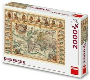 Puzzle Zgodovinski zemljevid sveta 2000 kosov