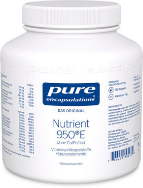 Nutrient 950® E (brez Cu/Fe/joda) - 180 kapsul