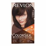 Revlon Colorsilk Beautiful Color odtenek 32 Dark Mahogany Brown darilni set barva za lase Colorsilk Beautiful Color 59,1 ml + razvijalec barve 59,1 ml + balzam 11,8 ml + rokavice