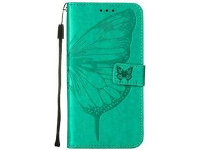Chameleon Apple iPhone 15 - Preklopna torbica (WLGO-Butterfly) - turkizna