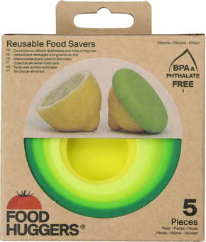 Food Huggers Set silikonskih pokrovčkov v zeleni barvi - 1 Set