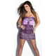 Amiatex Ženska obleka 78004, vijolična, S