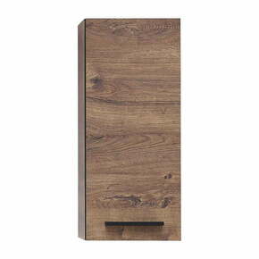 Rjava stenska kopalniška omarica v hrastovem dekorju 30x70 cm Set 374 - Pelipal
