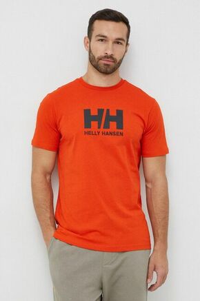 Helly Hansen kratka majica - oranžna. Kratka majica iz kolekcije Helly Hansen. Model izdelan iz tanke