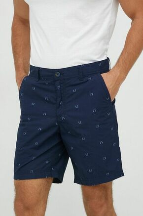 Bombažne kratke hlače Columbia mornarsko modra barva - mornarsko modra. Kratke hlače iz kolekcije Columbia. Model izdelan iz vzorčastega materiala.