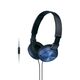 shumee Sony | Serija ZX | MDR-ZX310AP | Žične | Na ušesu | Modre barve