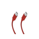 shumee Pleteni kabel USB-C 60W 1,5 m - rdeč