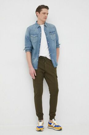 Polo Ralph Lauren jeans srajca - modra. Srajca iz zbirke Polo Ralph Lauren. Model izdelan iz jeansa. Ima klasičen ovratnik.