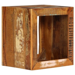 Shumee Stolček iz trdnega predelanega lesa 40x30x40 cm