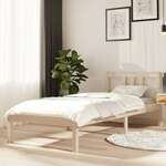 shumee Okvir za posteljo, masivni les, 75x190 cm, enojni