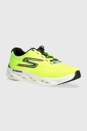 Tekaški čevlji Skechers GO RUN Swirl Tech Speed zelena barva - zelena. Tekaški čevlji iz kolekcije Skechers. Model dobro stabilizira stopalo in ga dobro oblazini.