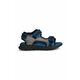 Otroški sandali Geox SANDAL AIRADYUM siva barva - siva. Otroški sandali iz kolekcije Geox. Model je izdelan iz kombinacije tekstilnega in sintetičnega materiala. Model z mehkim, oblikovanim vložkom zagotavlja udobje.