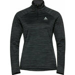 Odlo Women's Run Easy Half-Zip Long-Sleeve Mid Layer Top Black Melange L Tekaša majica