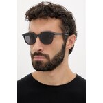 Sončna očala Zegna - siva. Sončna očala iz kolekcije Zegna. Model z enobarvnimi stekli in okvirji iz plastike. Ima filter UV 400.