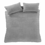 Sivo posteljno perilo za eno osebo 135x200 cm Seersucker - Catherine Lansfield