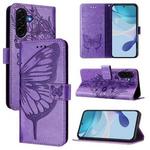 Preklopna torbica (WLGO-Butterfly) za Samsung Galaxy A27 5G, vijolična