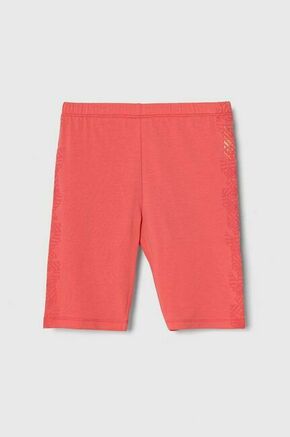 Otroške kratke hlače Emporio Armani roza barva - roza. Otroški kratke hlače iz kolekcije Emporio Armani. Model izdelan iz tanke