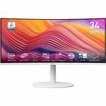 MSI MD342CQPW monitor, VA, 34", 21:9, 3440x1440, 120Hz, pivot, HDMI, Display port, USB