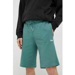 Kratke hlače Fila moški, zelena barva - turkizna. Kratke hlače iz kolekcije Fila. Model izdelan iz udobnega materiala.