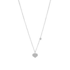 Liu Jo Očarljiva jeklena ogrlica s srčki Brilliant LJ1637