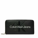 Velika ženska denarnica Calvin Klein Jeans K60K607634 Črna