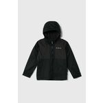Otroška jakna Columbia Rainy Trails Fleece črna barva - črna. Otroška jakna iz kolekcije Columbia. Delno podložen model, izdelan iz gladkega materiala. Model s povečano vodoodpornostjo.