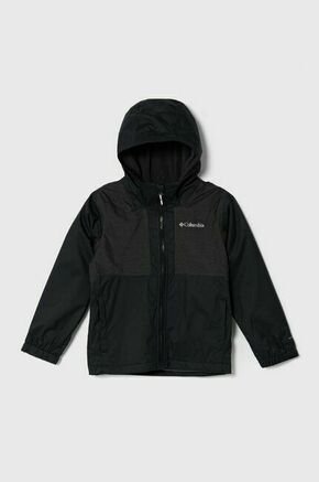 Otroška jakna Columbia Rainy Trails Fleece črna barva - črna. Otroška jakna iz kolekcije Columbia. Delno podložen model