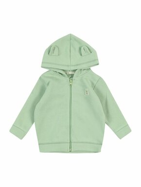 Bombažen pulover za dojenčka United Colors of Benetton zelena barva