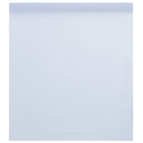 VidaXL Folija za okna statična matirana prozorna bela 90x1000 cm PVC