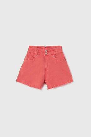 Otroške kratke hlače iz jeansa Mayoral roza barva - roza. Otroški kratke hlače iz kolekcije Mayoral. Model izdelan iz jeansa.