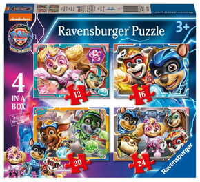 Ravensburger Puzzle - Paw Patrol v velikem filmu 4v1