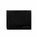 CEDAR Črna moška usnjena denarnica z zaščito RFID CE-PR-FRM-70-07.37_288966 Univerzalni