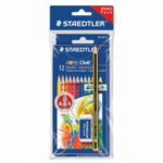 Staedtler "Noris Club" színes ceruza készlet radírral, 12 szín