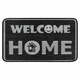 Antracitno siv predpražnik Hanse Home Weave Smiley Welcome, 50 x 80 cm