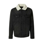 Jeans jakna Hollister Co. moška, črna barva - črna. Jakna iz kolekcije Hollister Co. Delno podložen model, izdelan iz jeansa. Model z mehko oblazinjeno notranjostjo zagotavlja mehkobo in povečuje udobje.