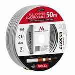 Maclean Koaksialni kabel, kabel za satelitsko anteno, RG6 1.02CU+4.8FPE+CU/P+32*0.12CU+6.8PVC, 50M, MCTV-471