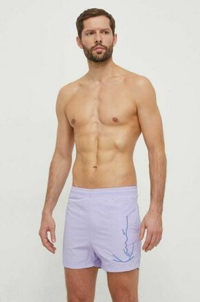 Kopalne kratke hlače Karl Kani vijolična barva - vijolična. Kopalne kratke hlače iz kolekcije Karl Kani