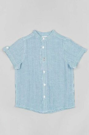 Otroška srajca zippy - modra. Otroški srajca iz kolekcije zippy. Model izdelan iz vzorčastega materiala.