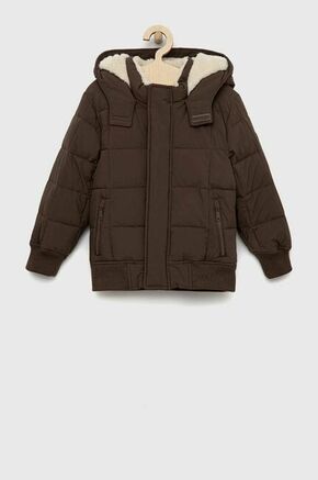 Otroška jakna Abercrombie &amp; Fitch rjava barva - rjava. Otroški jakna iz kolekcije Abercrombie &amp; Fitch. Podložen model