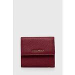 Usnjena denarnica Coccinelle ženski, roza barva - roza. Mala denarnica iz kolekcije Coccinelle. Model izdelan iz naravnega usnja.