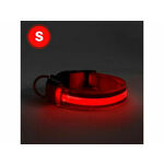 YUMMIE ovratnica z LED osvetlitvijo - USB z baterijo - velikost S (43cm) - rdeča
