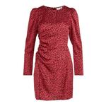 Obleka Vila roza barva, - roza. Obleka iz kolekcije Vila. Oprijet model izdelan iz vzorčaste tkanine. Material, ki je izjemno prijeten na otip.