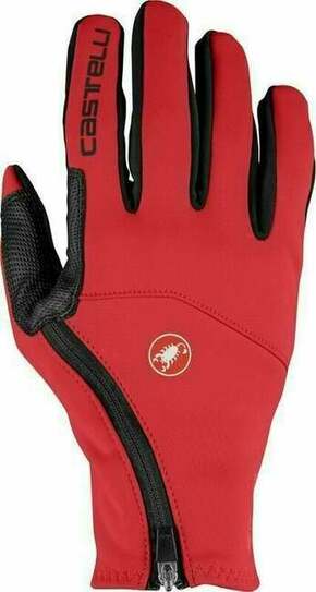 Castelli Mortirolo Glove Red L Kolesarske rokavice