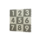 BABYDAN Puzzle podloga Puzzle Grey s številkami 90 x 90 cm